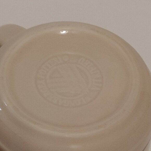 Longaberger WOVEN TRADITIONS Blue12 oz Mug, 4", USA, Woven Basket Raised… - Picture 4 of 6